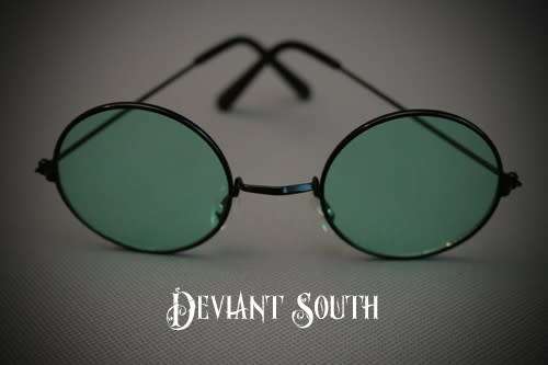 Round Sunglasses - Green