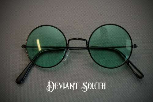 Round Sunglasses - Green