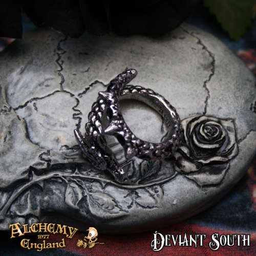 Alchemy Gothic AG-R183 Vis Viva Ring - UK Size: W-Y (adjustable)