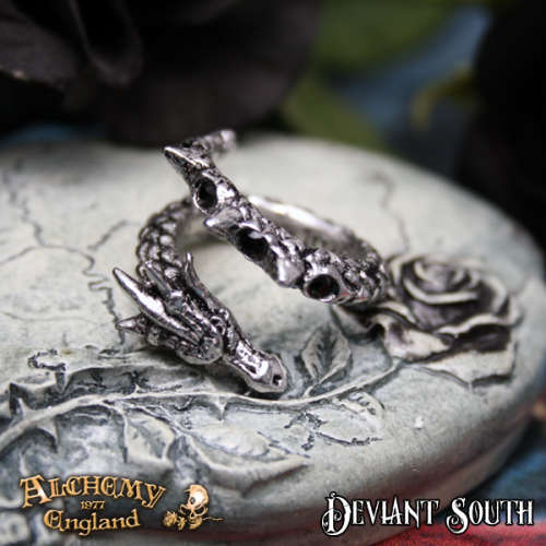 Alchemy Gothic AG-R183 Vis Viva Ring - UK Size: W-Y (adjustable)