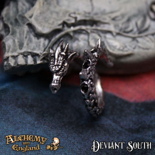 Alchemy Gothic AG-R183 Vis Viva Ring - UK Size: W-Y (adjustable)