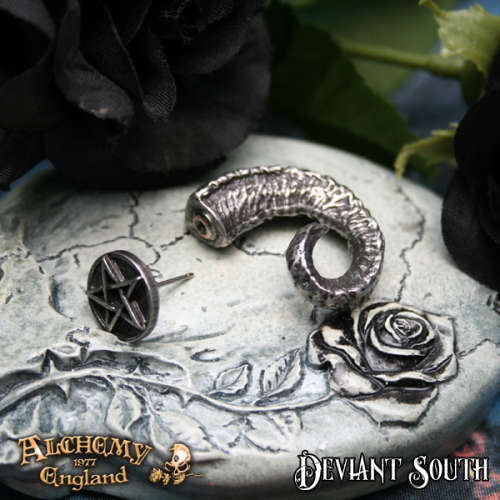 Alchemy Gothic E356 Magic Ram's Horn Faux Stretcher (single)
