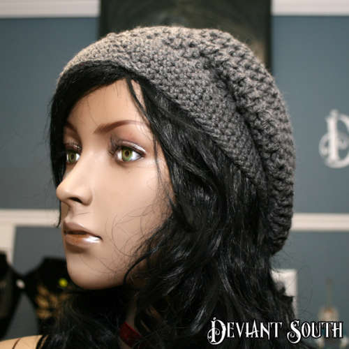 Gray Slouch Beanie