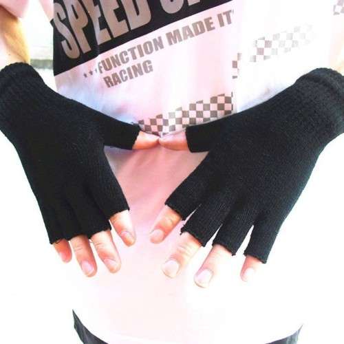 Fingerless Gloves - Black