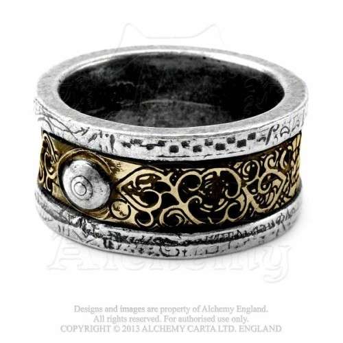 Alchemy Gothic AG-R44 Dr. von Rosenstein's Induction Principle Ring - UK Size Y