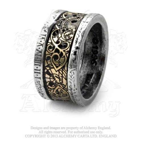 Alchemy Gothic AG-R44 Dr. von Rosenstein's Induction Principle Ring - UK Size Y