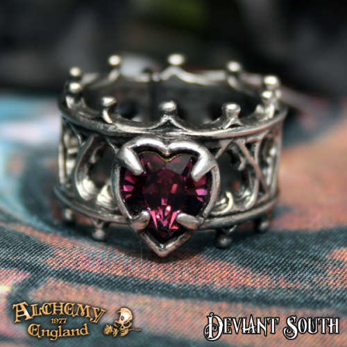 Last Chance! Alchemy Gothic AG-R156 Elizabethan Ring - UK Size Q