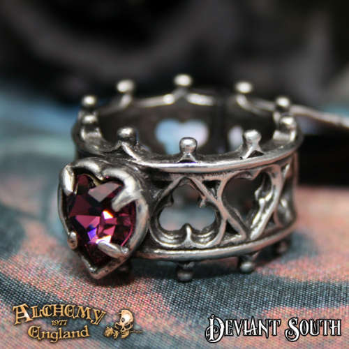 Last Chance! Alchemy Gothic AG-R156 Elizabethan Ring - UK Size Q