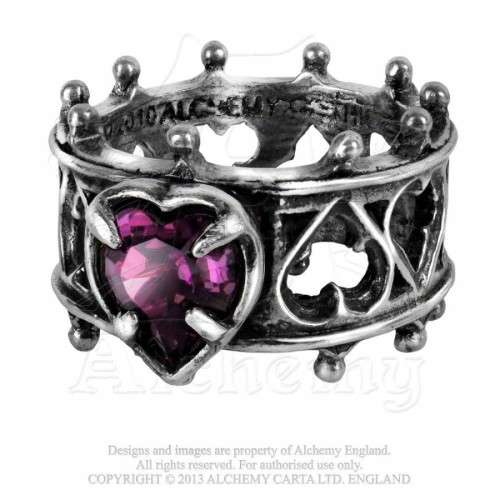 Last Chance! Alchemy Gothic AG-R156 Elizabethan Ring - UK Size Q