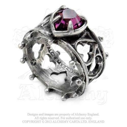 Last Chance! Alchemy Gothic AG-R156 Elizabethan Ring - UK Size Q