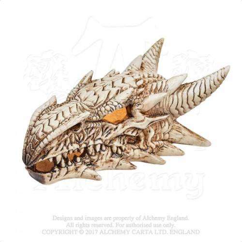 Alchemy Gothic V49 LED Dragon Skull Illiminated Desk Ornament (batteries not included)