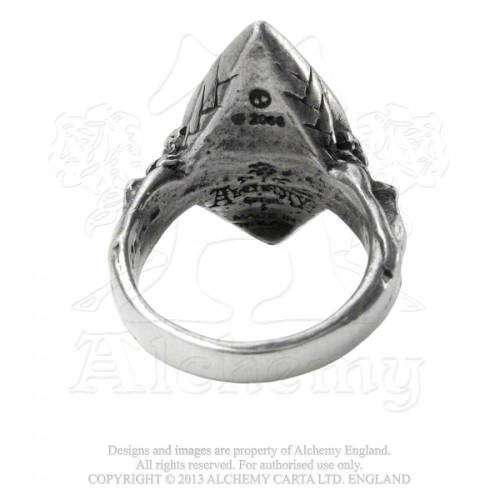Alchemy Gothic AG-R120 Absinthe Fairy Spirit Crystal ring UK Size Q