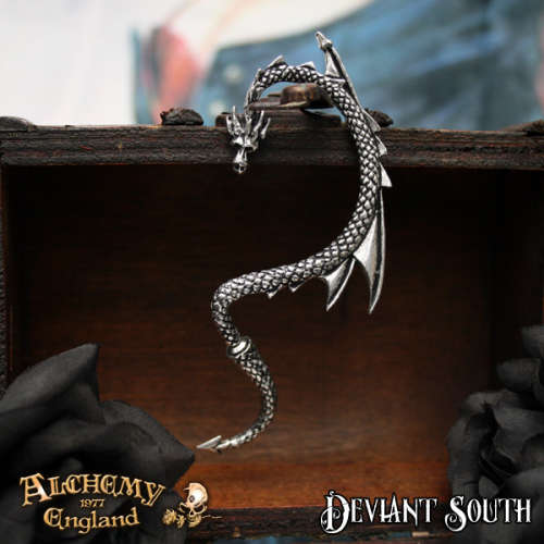 Alchemy Gothic E274L Dragon's Lure Left Stud Ear-wrap (left)