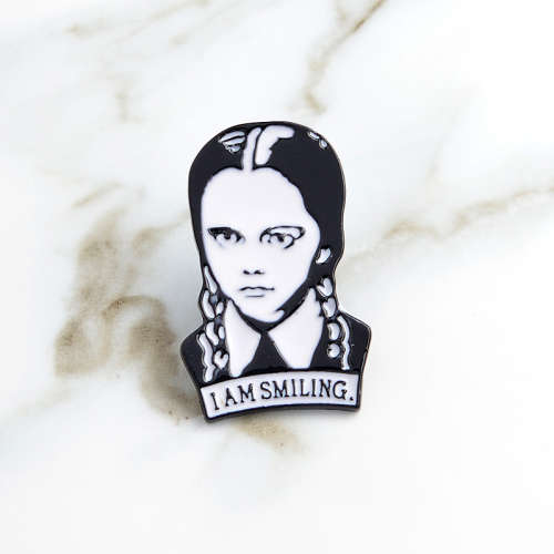 Wednesday Addams Enamel Pin Badge Brooch