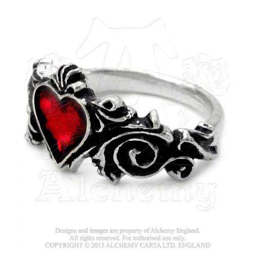 NEW - IN STOCK - Alchemy Gothic AG-R134 Betrothal ring - UK Size T / US Size 9.5
