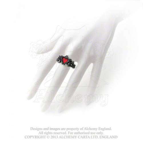 NEW - IN STOCK - Alchemy Gothic AG-R134 Betrothal ring - UK Size T / US Size 9.5