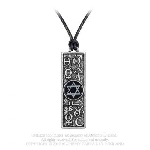 Last Chance! Alchemy Gothic P869 Principia Alchemystica pewter pendant necklace