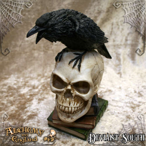Alchemy Gothic V17 Poe's Raven resin statuette