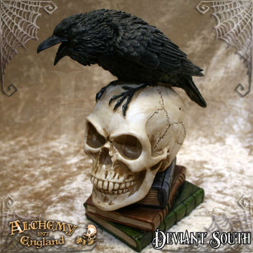 Alchemy Gothic V17 Poe's Raven resin statuette