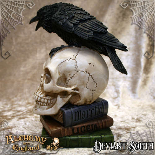 Alchemy Gothic V17 Poe's Raven resin statuette