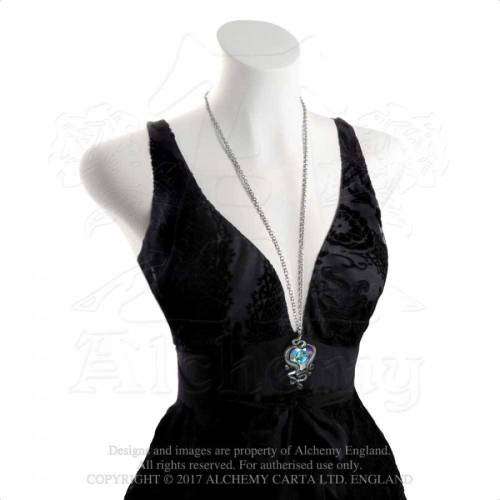 Alchemy Gothic P723 Heart of Cthulhu with 'Aurore Boreale Swarovski Crystal