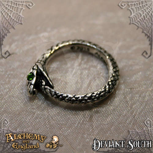 Alchemy Gothic AG-R206 The Sophia Serpent ring - Size: Y (UK) | 12 (US)