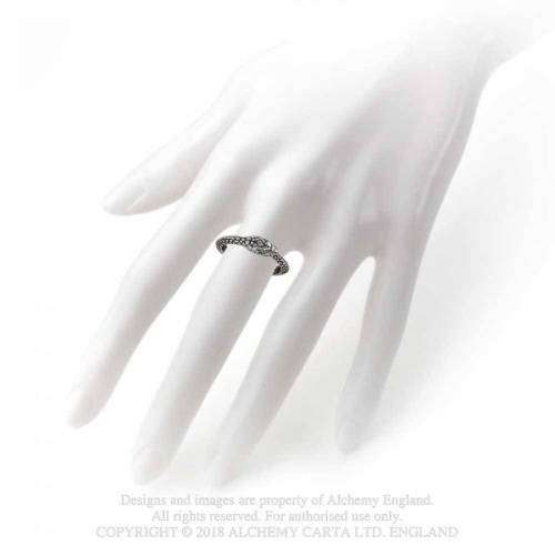 Alchemy Gothic AG-R206 The Sophia Serpent ring - Size: Y (UK) | 12 (US)