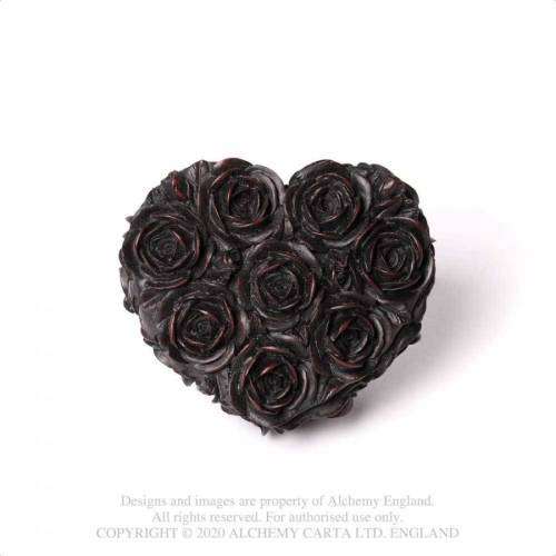 Alchemy Gothic SA19 Rose Heart Box - Black