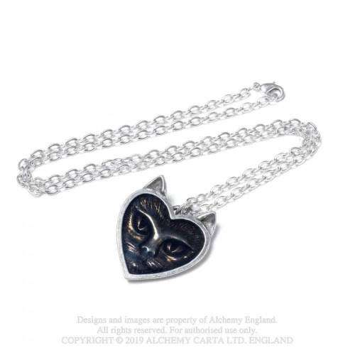 Alchemy Gothic P884 Love Cat necklace