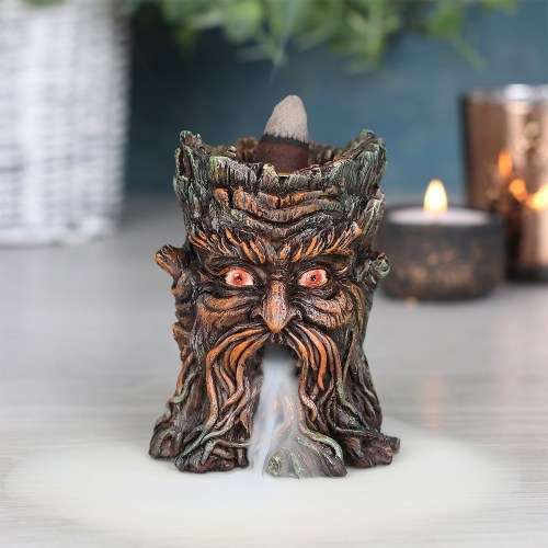 Small Green Man Backflow Incense Burner (backflow cones not included)
