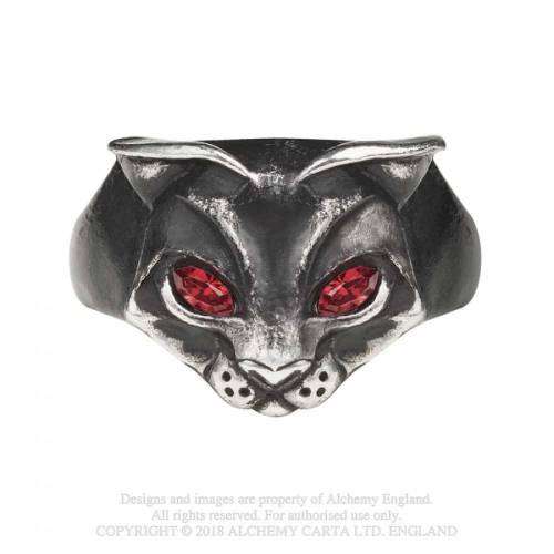 Alchemy Gothic AG-R224 Bastet Goddess ring - Size: T (UK) | -9 (US)