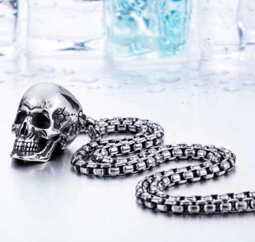 Stainless Steel Skull Necklace