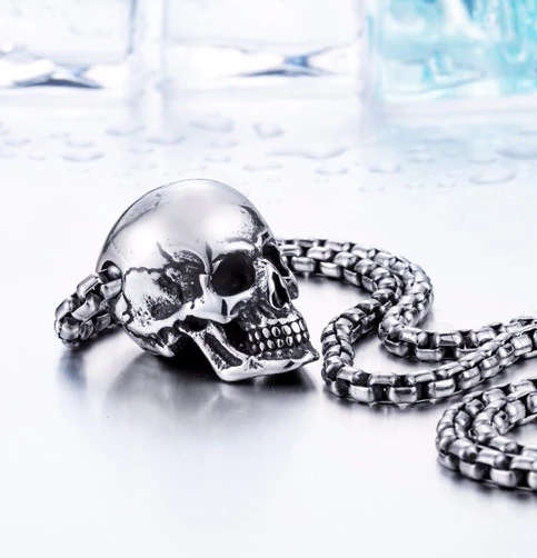 Stainless Steel Skull Necklace