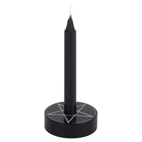 Pentacle 12mm Spell Candle Holder (use with Black Magic Spell Candles)