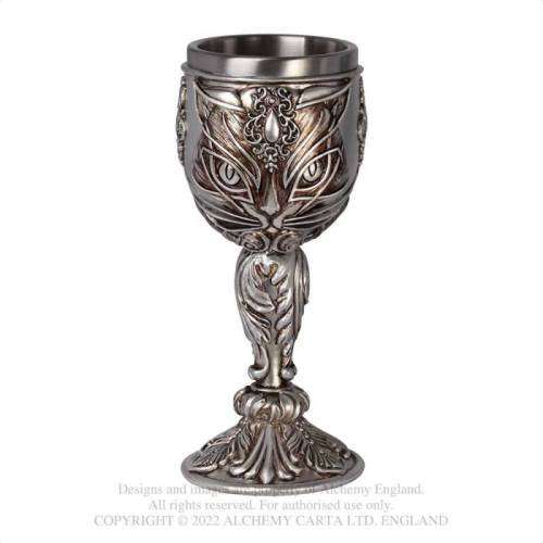 Alchemy Gothic VG3 Sacred Cat Goblet