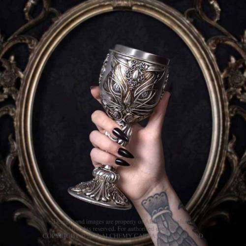 Alchemy Gothic VG3 Sacred Cat Goblet