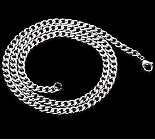 Stainless Steel 3.8mm W 50cm L Chain Necklace