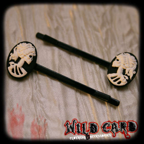 Madame Squelette 'Lady Skeleton' Hair Grips