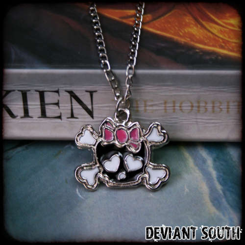 SALE! Girly Skull Necklace