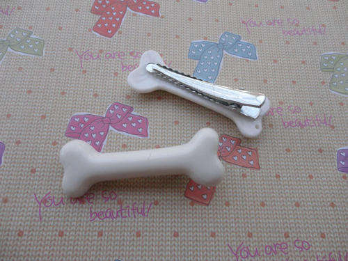 Dog Bone Hair Clip