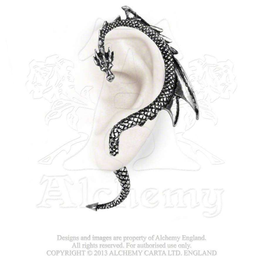 Alchemy Gothic E274L Dragon's Lure Left Stud Ear-wrap (left)