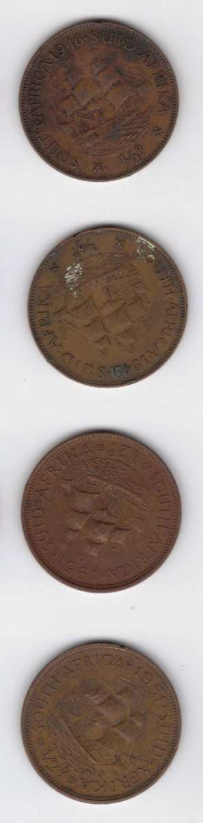 4 x 1/2D (1946, 1949, 2 x 1951)