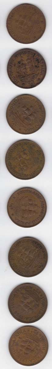 8 x 1/2D (2 x 1948, 3 x 1949, 1946, 2 x 1956)