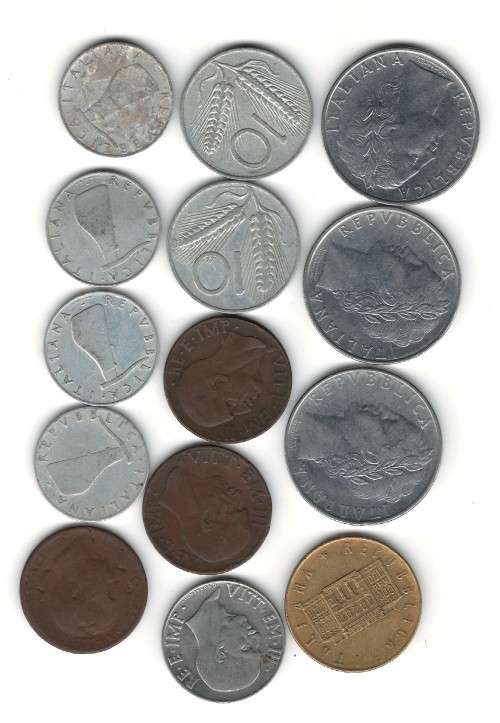 14 X Italy Coins