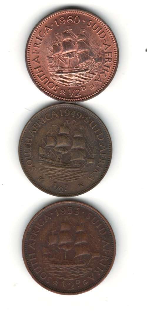 **R1 START - 3 x 1/2 Penny (1949, 1953, 1960)