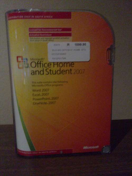 Microsoft Office Home and Student 2007