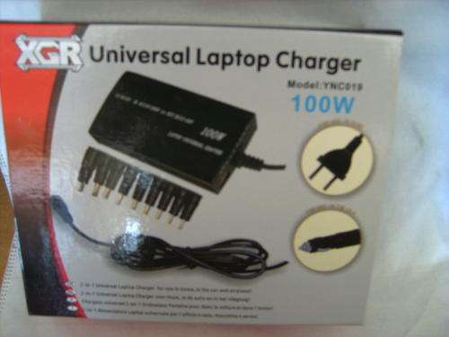 Universal Laptop Charger for use in home, in the car, and airplane.