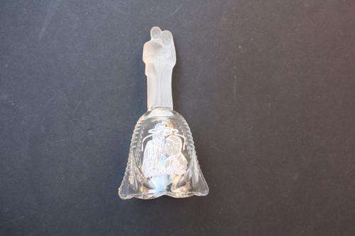 GLASS WEDDING BELL - 50 MM DIAM. - 130 MM HIGH - PLEASE HAVE A LOOK