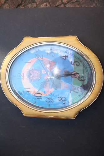 BLUE BULL CLOCK - 270 X 350 MM - PLEASE HAVE A LOOK