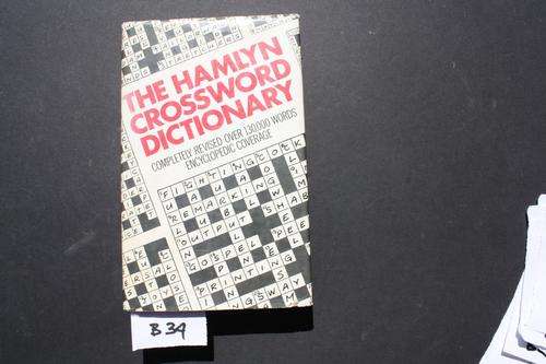 THE HAMLYN CROSSWORD DICTIONARY - 1987 - PLEASE HAVE A LOOK